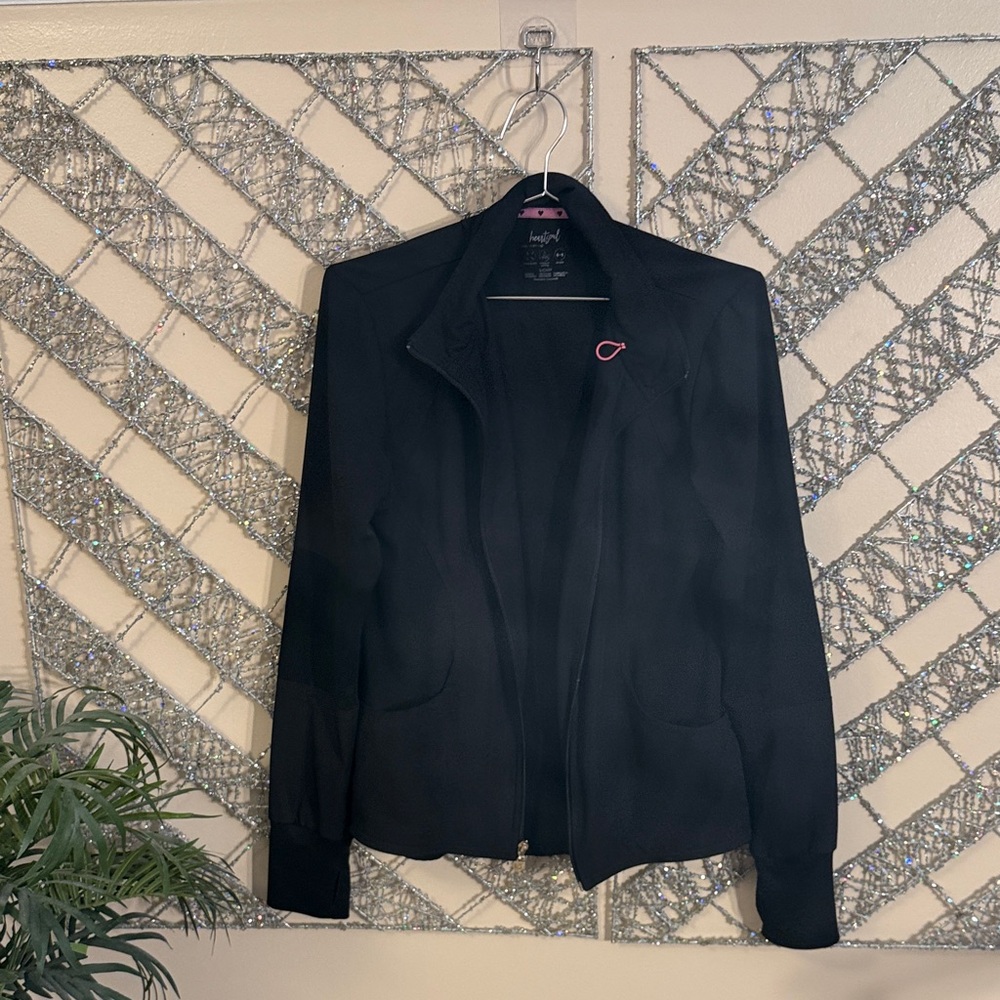HeartSoul Black Blazer with Pink Accent